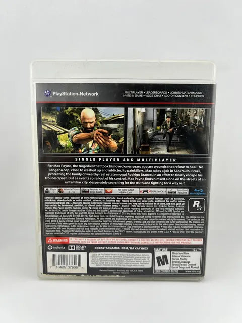 Max Payne 3 Playstation 3 PS3