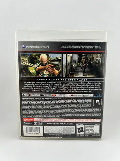 Max Payne 3 Playstation 3 PS3