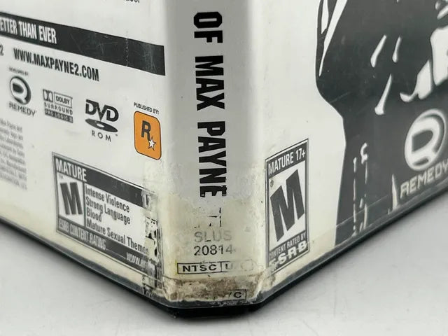 Max Payne 2 Fall of Max Payne Playstation 2 PS2