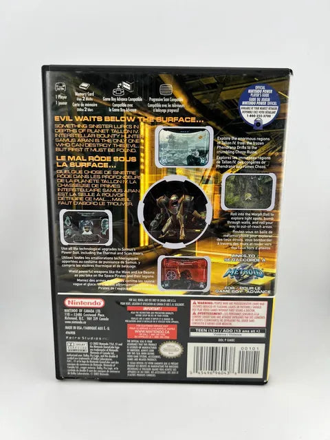 Metroid Prime Players Choice Game of the Year Nintendo Gamecube NGC