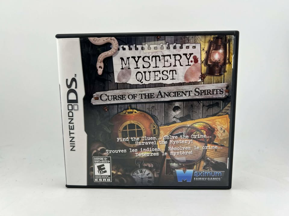Mystery Quest: Curse of the Ancient Spirits Nintendo DS