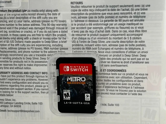 Metro Redux Nintendo Switch