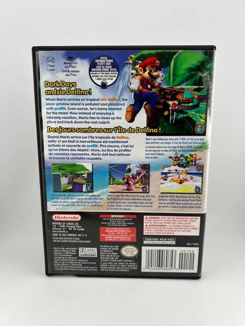 Super Mario Sunshine Nintendo Gamecube NGC