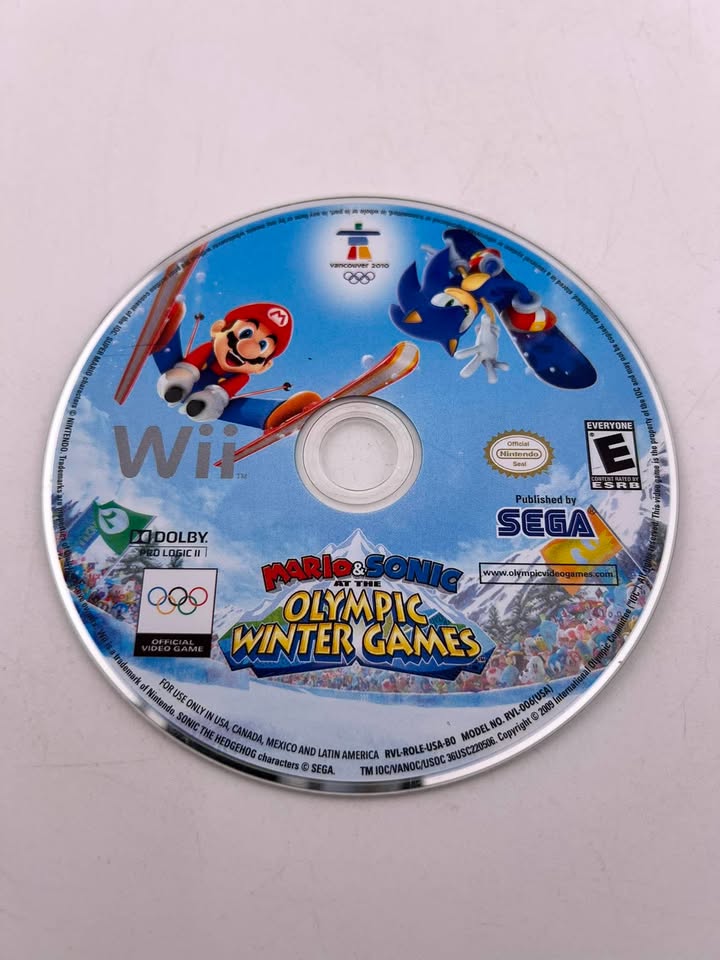 Mario & Sonic At The Olympic Winter Game Nintendo Wii