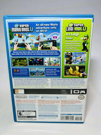 NEW SUPER MARIO BROS. U + NEW SUPER LUIGI U NINTENDO WIIU - jeux video game-x