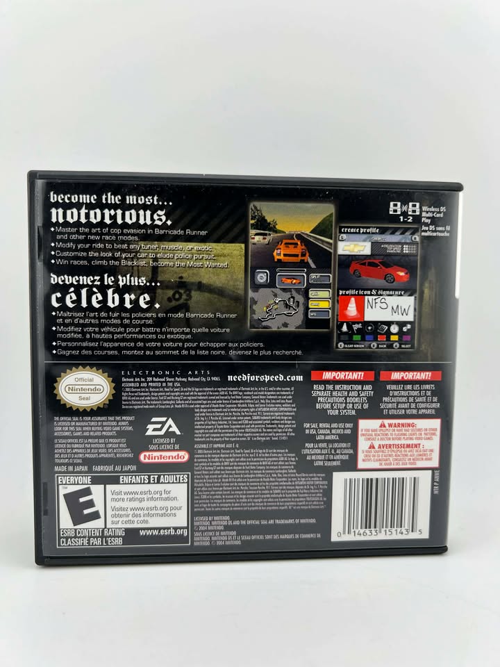 Need for Speed Most Wanted Nintendo DS