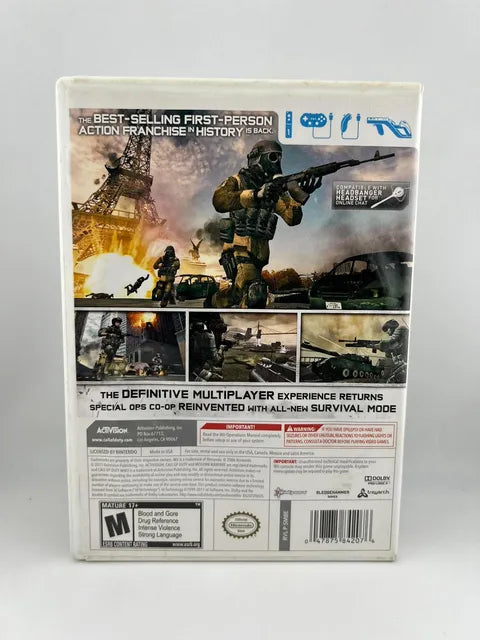 Call of Duty Modern Warfare 3 Nintendo WII