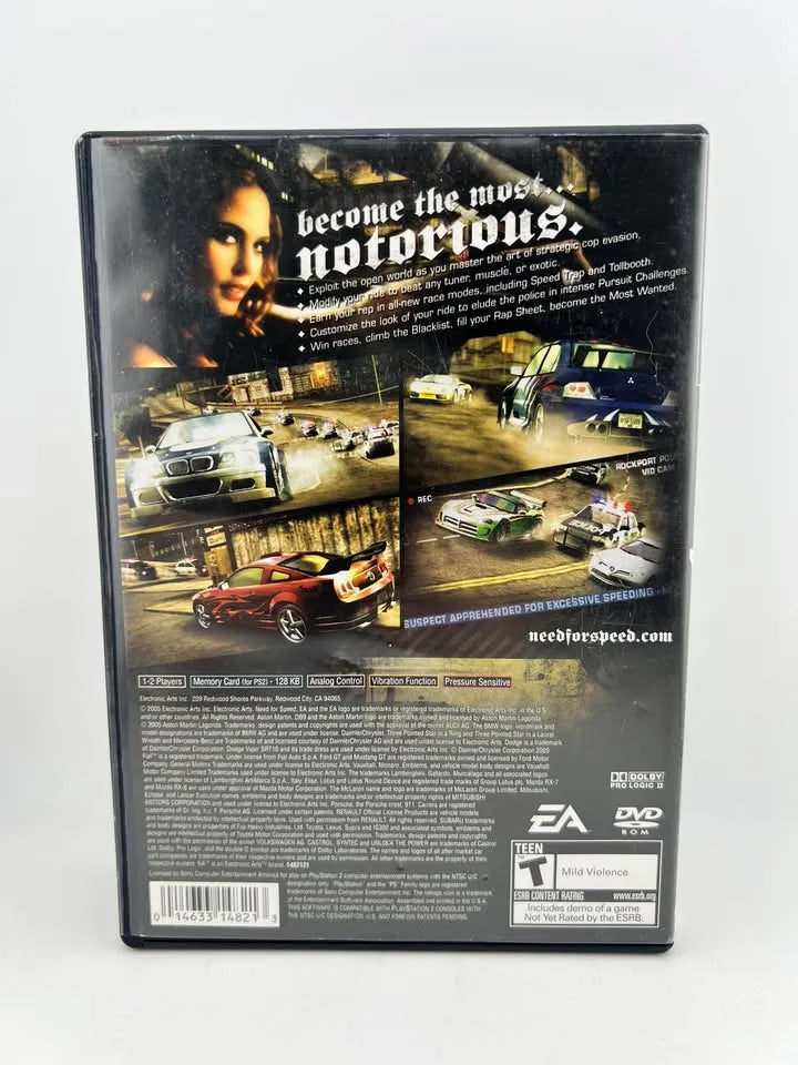 Need for Speed Most Wanted Playstation 2 PS2