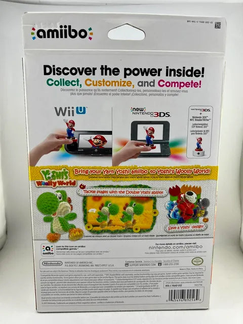 Mega Green Yarn Yoshi Amiibo