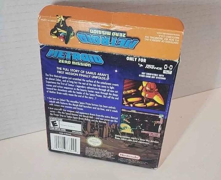 Metroid Zero Mission En Boite Game Boy Advance GBA nintendo