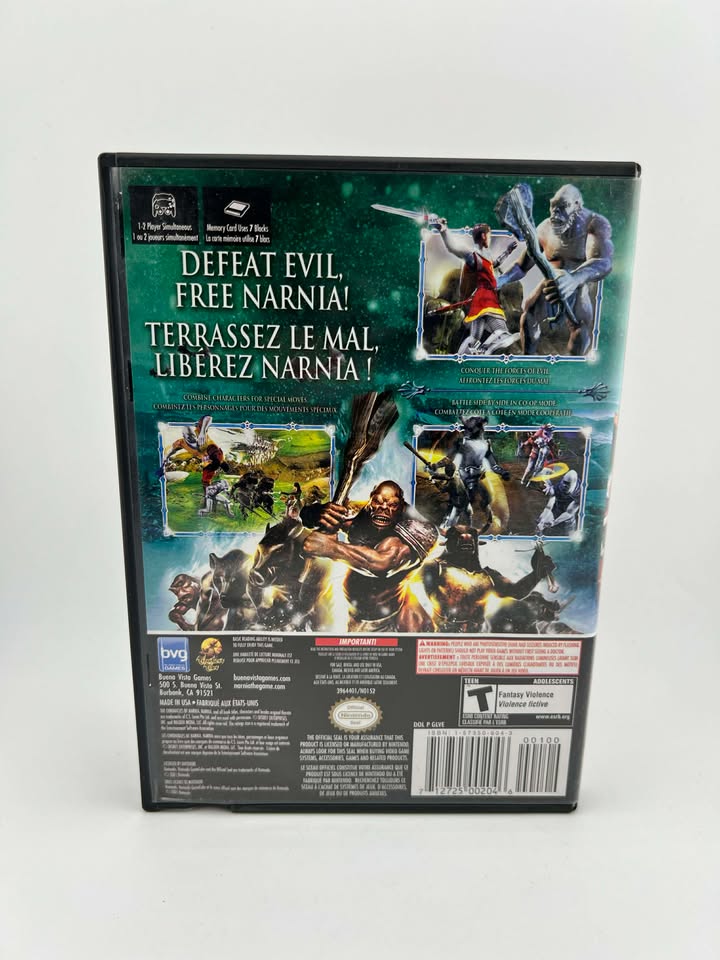 The Chronicles Of Narnia The Lion The Witch And The Wardrobe Nintendo Gamecube Ngc