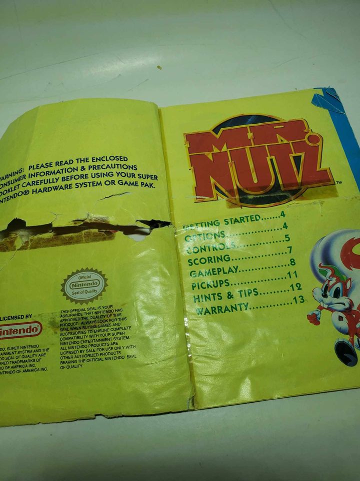 MR. NUTZ EN BOITE SUPER NINTENDO SNES - jeux video game-x