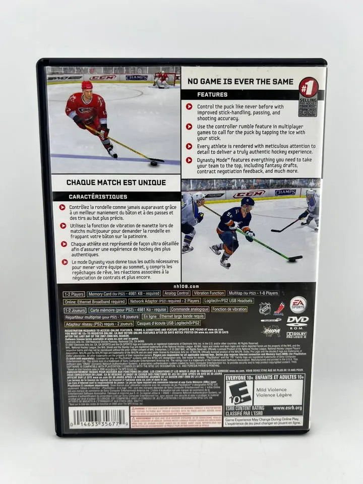 NHL 08 Playstation 2 Ps2