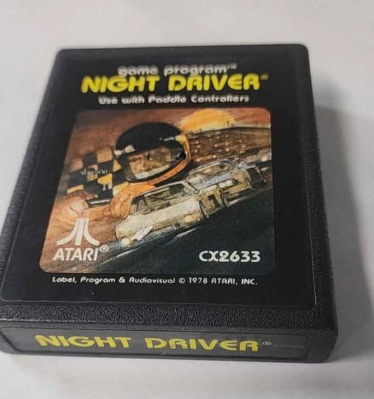 NIGHT DRIVER ATARI 2600 jeux video game-x