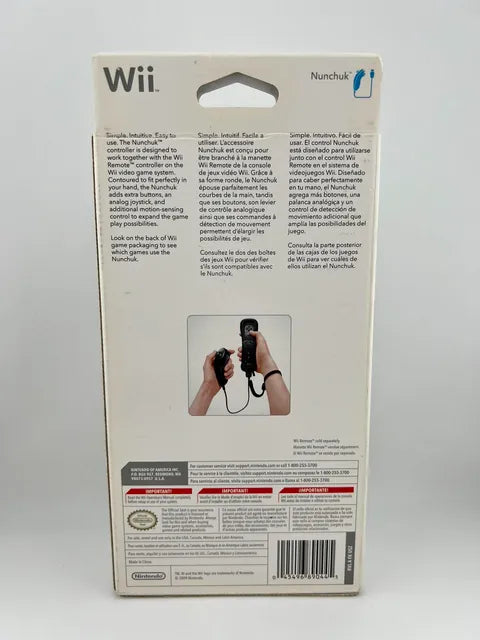 Controleur Nintendo Wii Nunchuk Noir