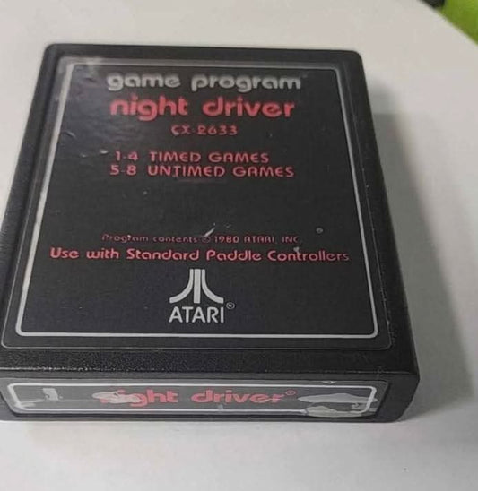 NIGHT DRIVER ATARI 2600 jeux video game-x
