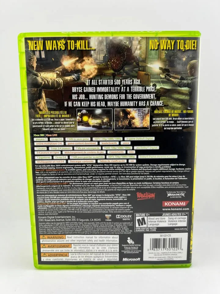 NeverDead Xbox 360 X360