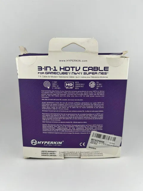 Fil Convertisseur HDMI Hyperkin HDTV Cable Snes NGC N64