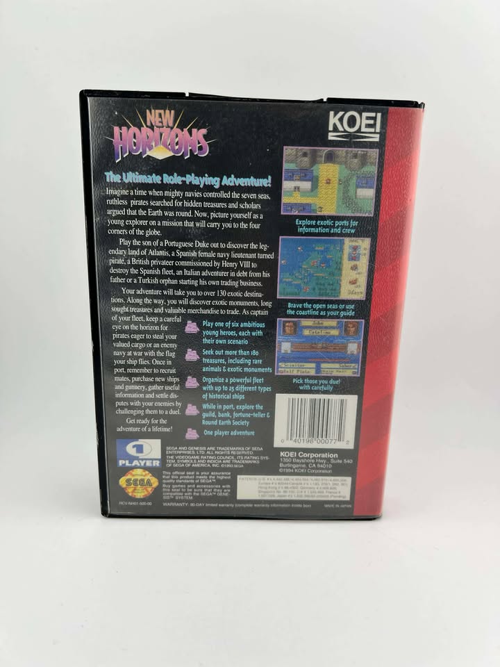 Uncharted Waters II 2 New Horizons Sega Genesis SG