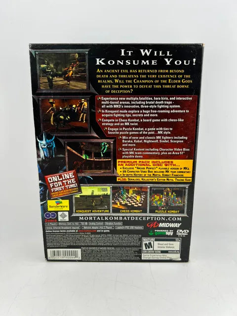 Mortal Kombat Deception Premium Pack Playstation 2 PS2