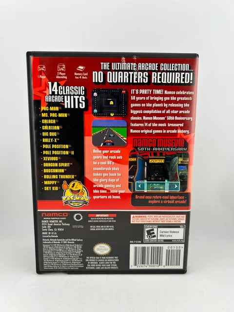 Namco Museum 50th Anniversary Nintendo Gamecube NGC