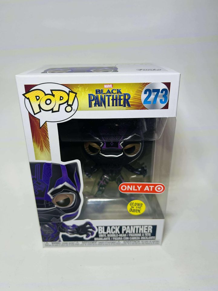 FUNKO POP Black Panther #273 Only at Target glow in the dark - jeux video game-x