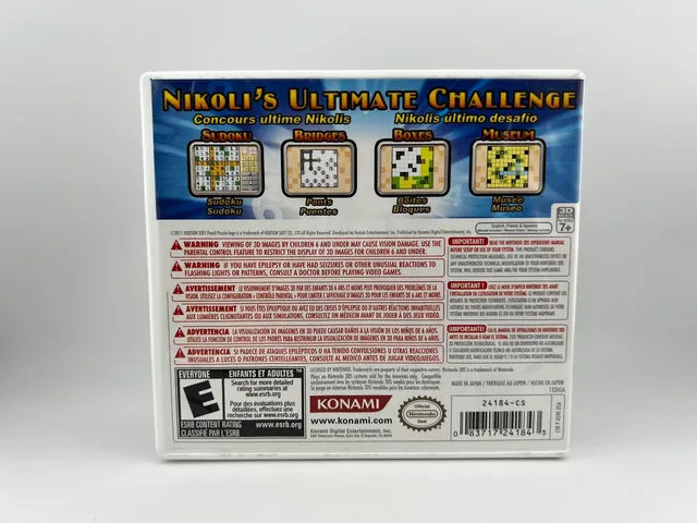Nikolis Pencil Puzzle Nintendo 3DS