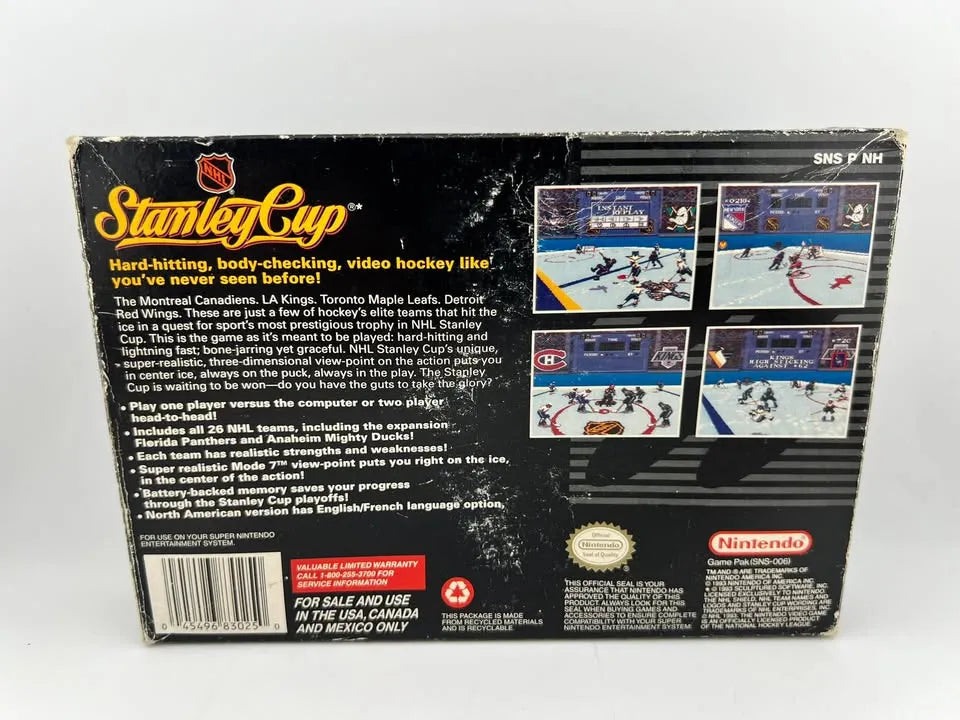 NHL Stanley Cup Super Nintendo SNES