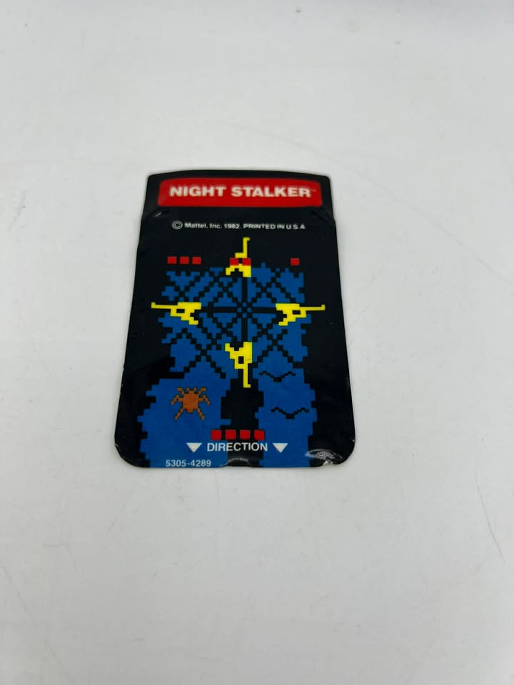 Carte d’overlay Night Stalker Intellivision Intel