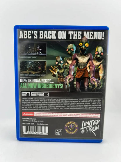 Oddworld New & Tasty Limited Run Games Lrg #5 Playstation Vita