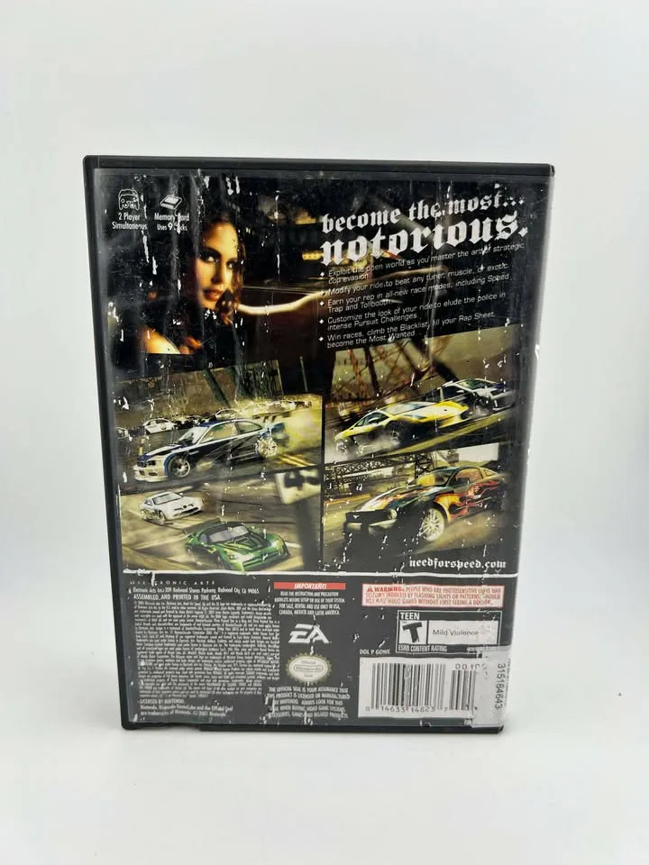 Need For Speed Most Wanted Nintendo Gamecube NGC