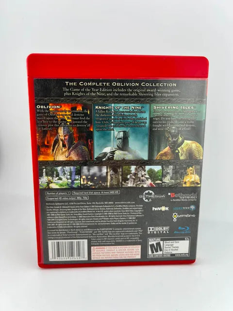 The Elder Scrolls Iv 4 : Oblivion Game Of The Year Greatest Hits Playstation 3 Ps3