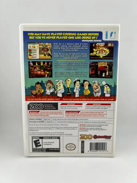 Order Up Nintendo WII