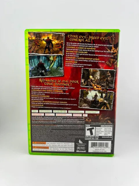 Overlord Xbox 360 X360