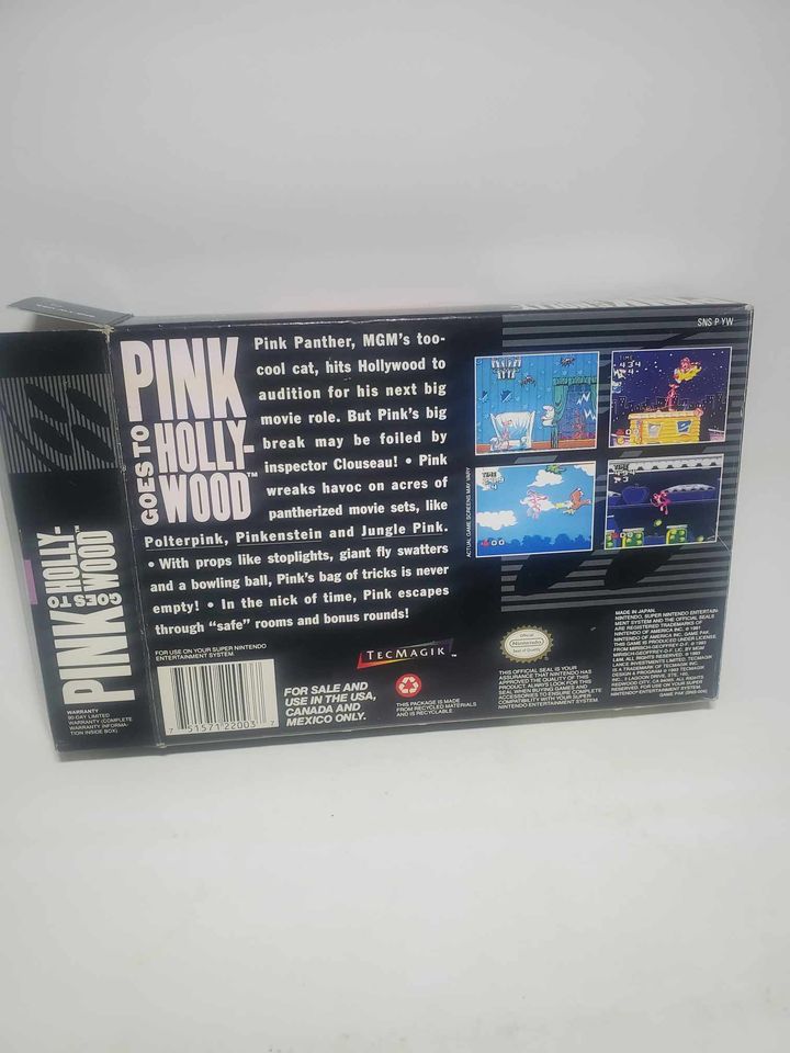 PINK PANTHER GOES TO HOLLYWOOD EN BOITE SUPER NINTENDO SNES - jeux video game-x