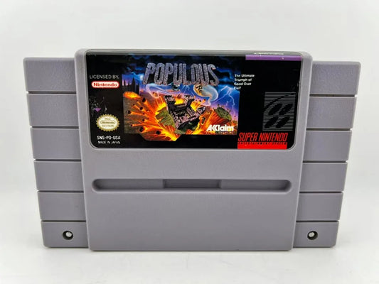 Populous Super Nintendo Snes