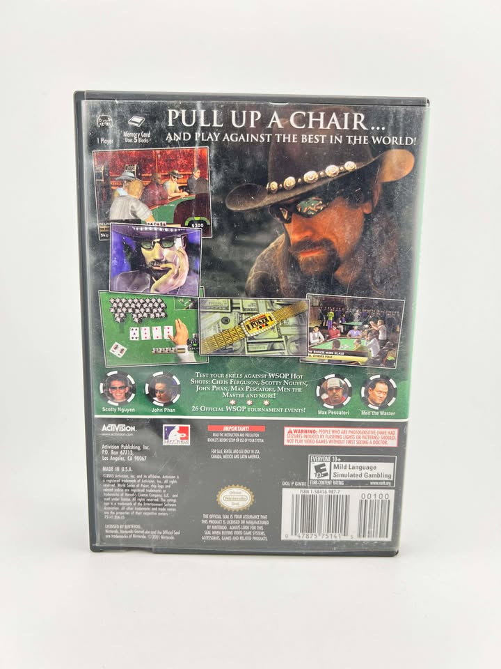 World Series Of Poker Nintendo Gamecube Ngc