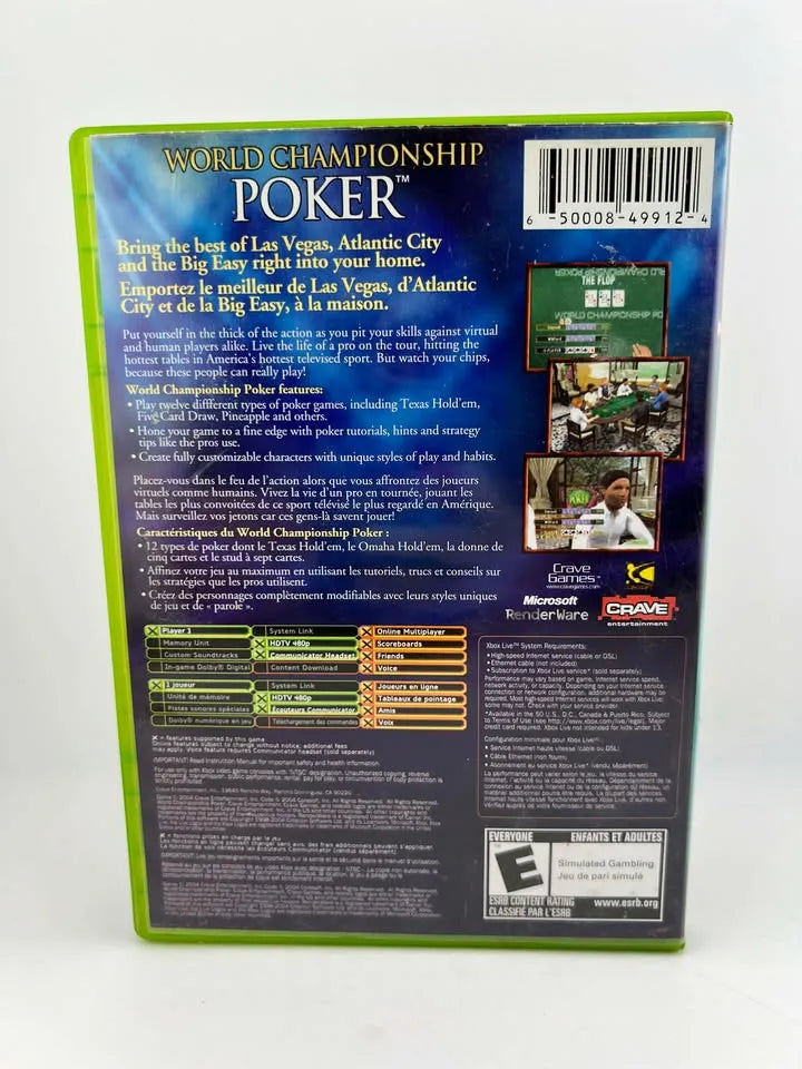 World Championship Poker Xbox