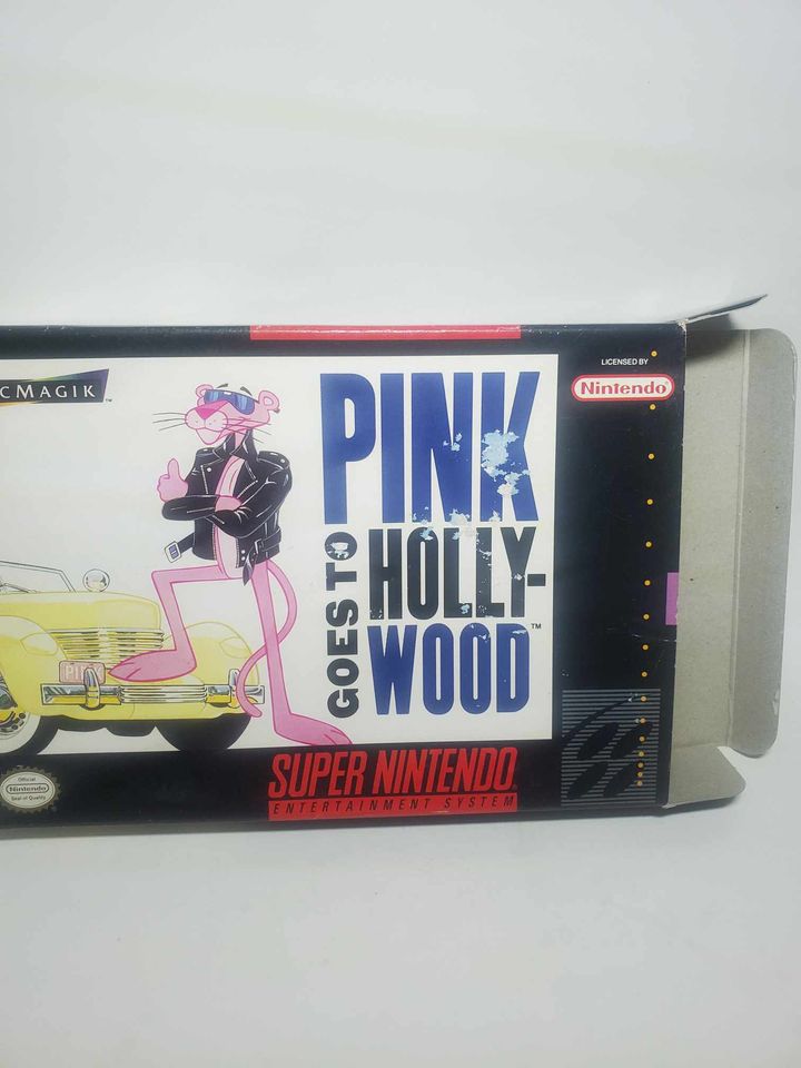 PINK PANTHER GOES TO HOLLYWOOD EN BOITE SUPER NINTENDO SNES - jeux video game-x