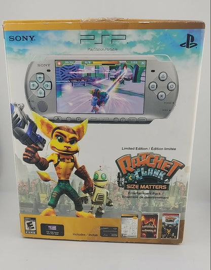 Console PSP 3001 Limited Edition Ratchet & Clank Version Mystic Silver Playstation Portable PSP