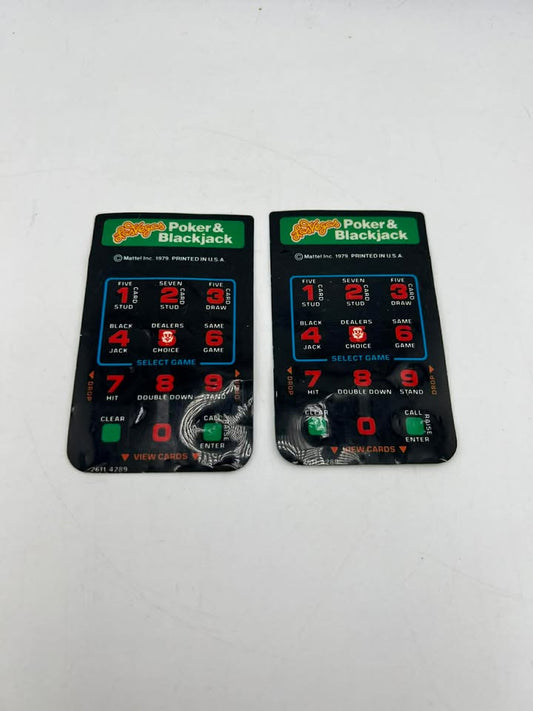 Carte d’overlay Las Vegas Poker & Blackjack Intellivision Intel
