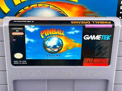 Pinball Dreams Super Nintendo Snes