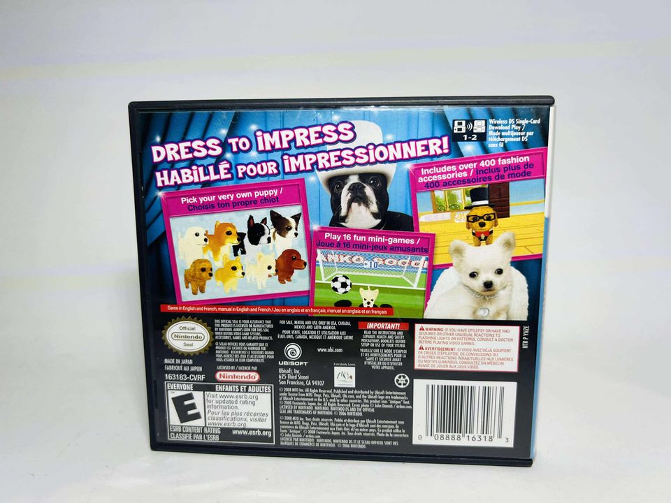 PETZ DOGZ FASHION NINTENDO DS - jeux video game-x