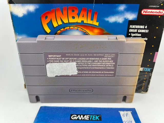 Pinball Dreams Super Nintendo Snes