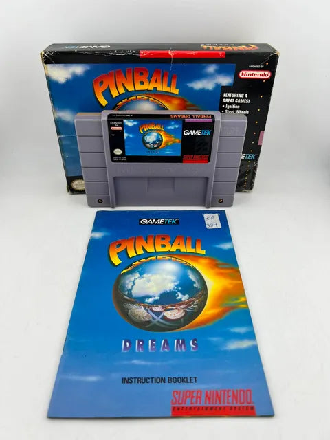 Pinball Dreams Super Nintendo Snes