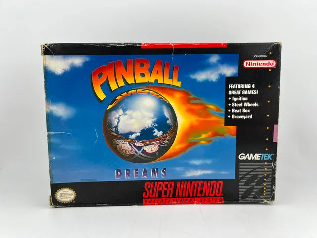 Pinball Dreams Super Nintendo Snes