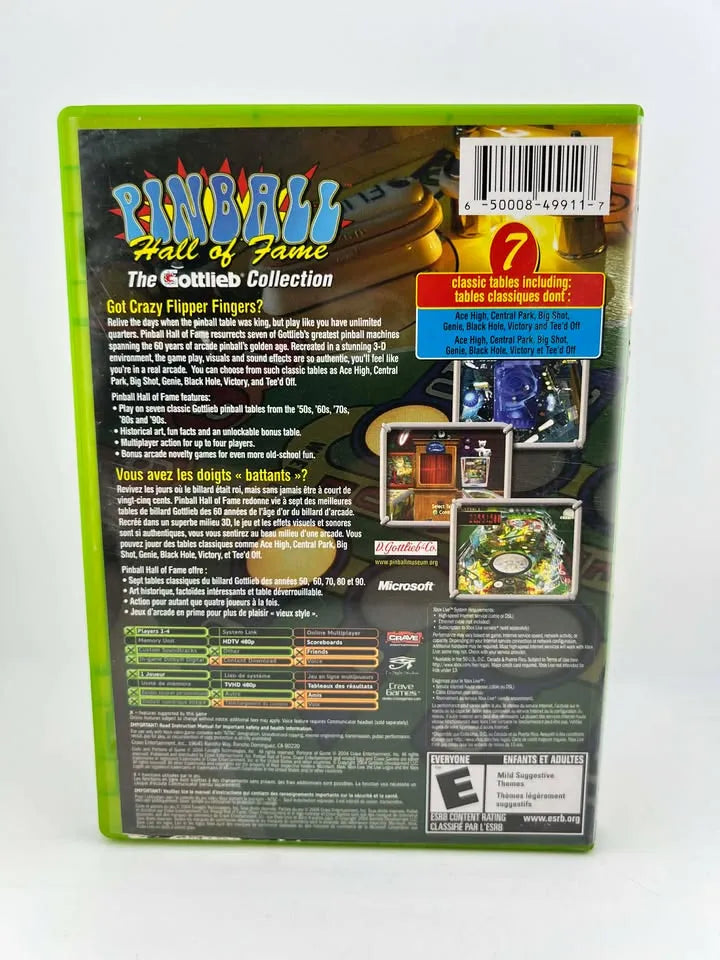 Pinball Hall of Fame The Gottlieb Collection Xbox