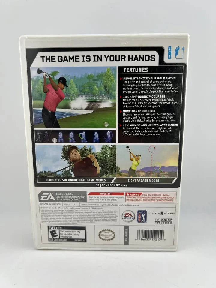 Tiger Woods Pga Tour 07 Nintendo Wii
