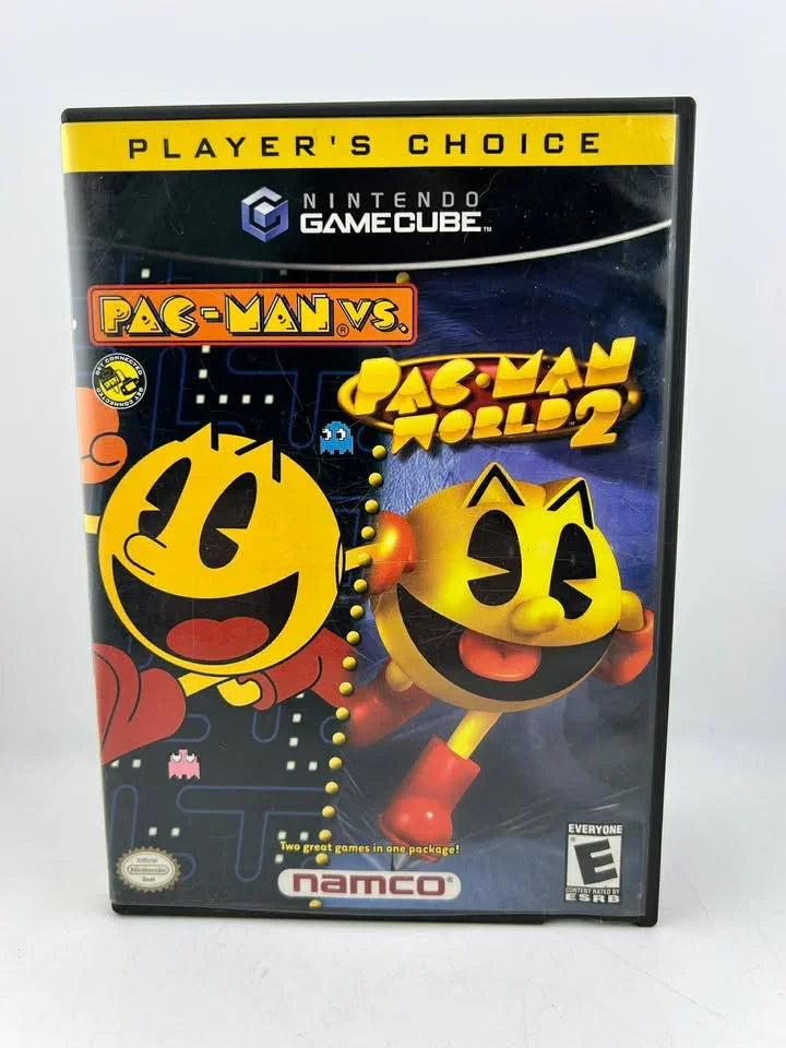 Pac-Man Vs And Pac-Man World 2 Players Choice Nintendo Gamecube NGC