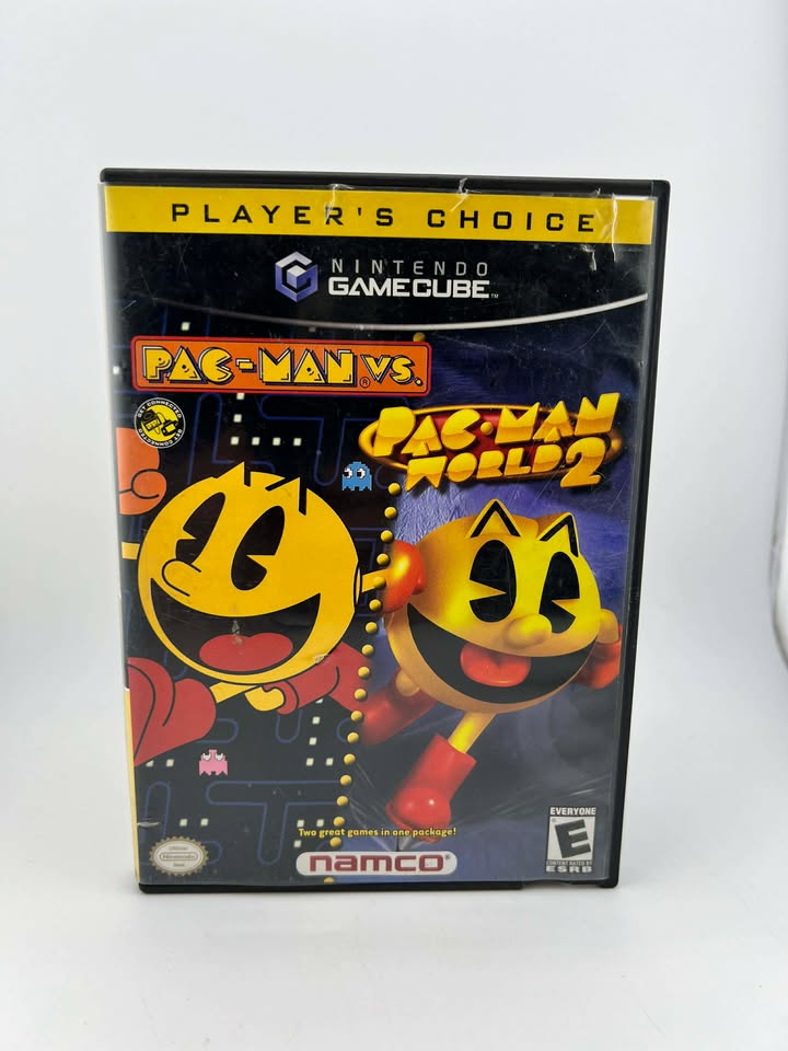 Pac-Man Vs And Pac-Man World 2 Players Choice Nintendo Gamecube NGC